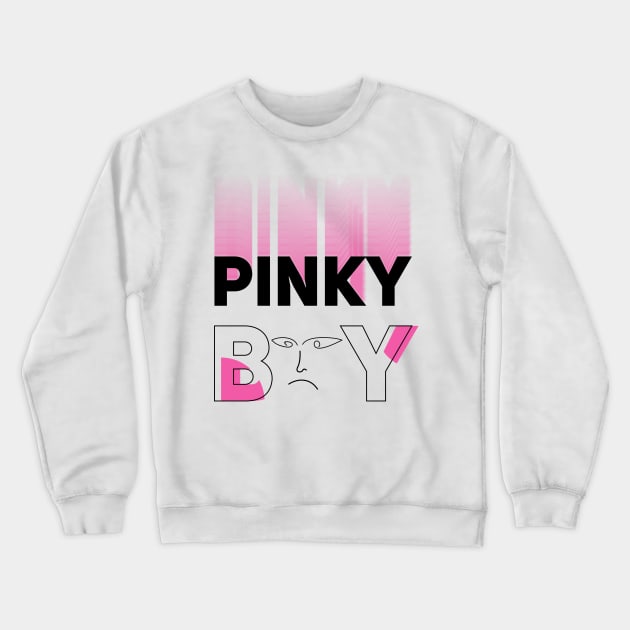 PINKY BOY Crewneck Sweatshirt by Aloenalone